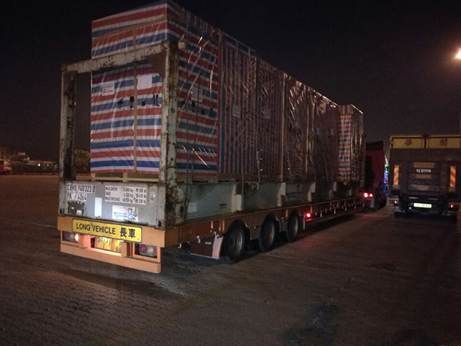 上海到香港物流運輸，接駁轉關運輸，上海出口香港物流運輸圖