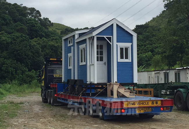 超長、超寬、超高貨物運輸到澳門，澳門矮排車運輸案例圖